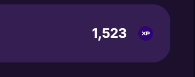 A purple graphic displays "1,523 XP" in white text next to a small "XP" badge, illustrating that the user falls just short of the 1,500 XP threshold needed to qualify for a $1,500 $JUMP airdrop mentioned in the accompanying post.