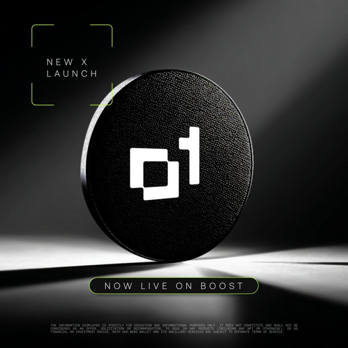 The image features a black circle with the number "1" written on it. The background of the image is black, which contrasts with the white text that reads "New X launch". Below this, there are two lines of green text that say "Now Live On Boost", indicating an upcoming event or promotion related to the new x launch.
