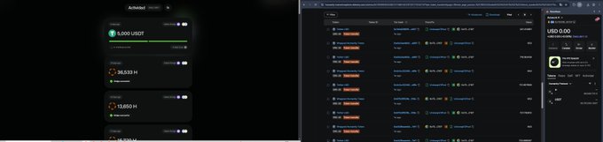 In the image, two screens with text and images are displayed side by side. On one screen, there's a list of items such as "20k usdt", "10k tokens", and "40K $H". The other screen shows a desktop computer interface. The main content of the image is a post titled "Please @terence Kwok I have been trading/marker making last weeks I have been holding 40k usdt & 10k 
$H tokens on humanity since last week accumulation bcs 1 week bridge i withdrew maybe another 50K & 20K cexes and sold it for at this are my wallets dex". The post focuses on the person's trading activities, highlighting their interest in cryptocurrency.