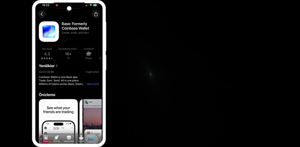 The image shows an iPhone screen displaying a webpage with information about a new app called "BaseApp". The app appears to be related to cryptocurrency, as indicated by its name. The background of the image is black, which contrasts with the white text on the phone's screen and makes it stand out. The post suggests that BaseApp can help users make money through cryptocurrency trading or mining, but it does not provide any specific details about how this works.