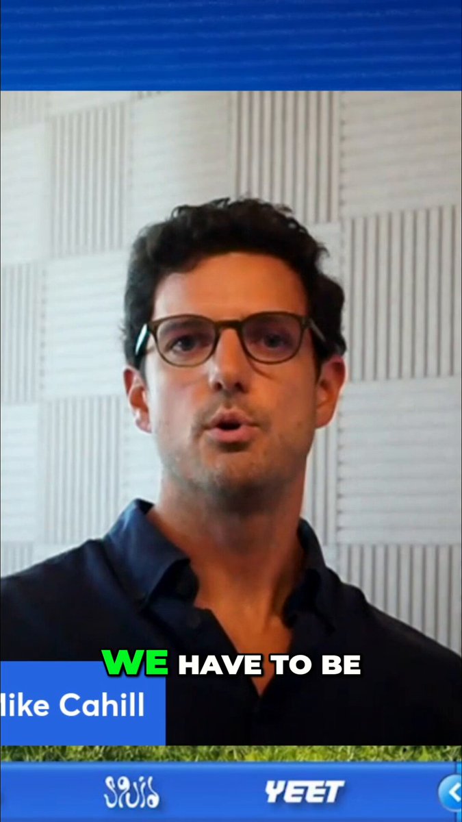 The image features a man wearing glasses with his mouth open as if he's speaking or making a statement. The caption below the photo reads "We Have To Be", which could be interpreted as a call for action, agreement, or support from the man in the picture. This message seems to be related to the ongoing discussion about altcoins and their impact on the market.