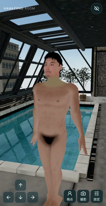 A 3D-rendered figure stands by an indoor pool in "HANA ZONE ROOM" with navigation and camera controls visible, humorously suggesting GPT-6 "Astra" is hard at work—though the modest rendering raises the question of whether it should really be released yet.