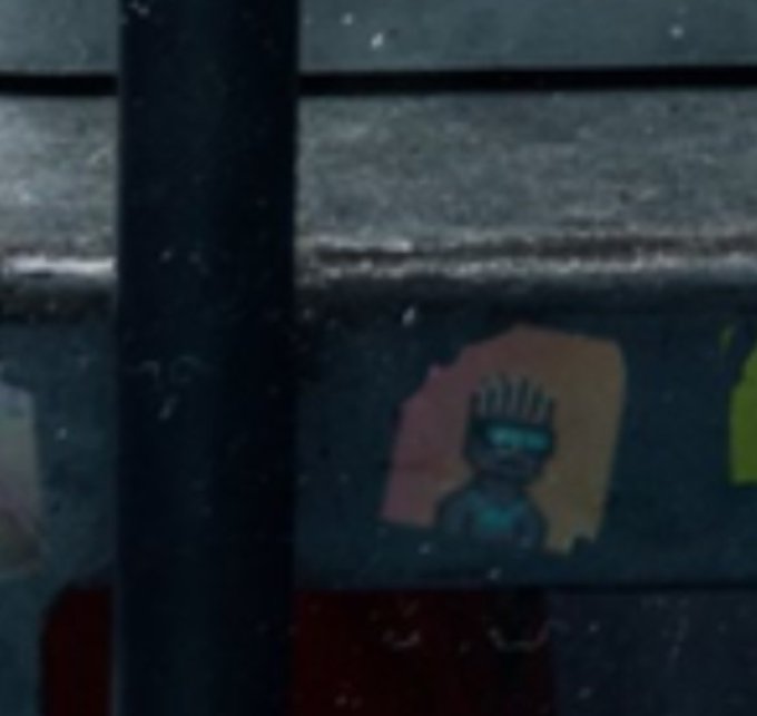 A small, colorful “Banger Bot” character appears among pixel-art figures through a dark grid. The post highlights the NFT’s support from XCOPY, Adam Weitsman, and Beeple, whose mention reportedly helped drive attention to @bangerbots.
