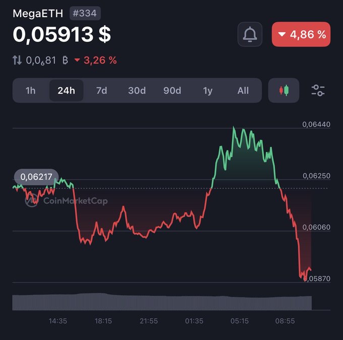 The image features an excel sheet with various charts, graphs, and data. A significant change has occurred in the price of Bitcoin over the past 24 hours, as indicated by a downward trend. The values have dropped below $0.64, which is unusual since Bitcoin is often associated with rising prices. In one statement, it suggests that "giving MEGA a break could only confirm the law of gravity is still working." This metaphor implies that the decreasing value might be an indication that Bitcoin's price was affected by market forces rather than a mere fluctuation in its value.