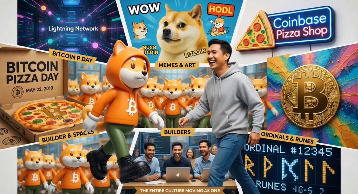 The image features a man standing next to a pizza, with a large number "26" displayed above him. The background of the image includes various elements related to Bitcoin and cryptocurrency, such as a dog character, a pizza, and a coinbase logo. The caption on the image reads "Day 260 @CoinbaseMarkets $DOG is more than just a token". This suggests that the man's presence in front of the pizza could be connected to the concept of cryptocurrency or Bitcoin, possibly symbolizing the idea that the value of digital currency can be compared to the value of a dog character.

The image also includes several other elements related to Bitcoin and cryptocurrency, such as a coinbase logo, a pizza, and a dog character. These elements contribute to the overall theme of the post about Bitcoin and its impact on culture or society.