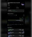 The image shows a closeup of an iPhone screen displaying real-time data from the WALL STREET'S 500K-A-YEAR DATASCAN just gotten killed by one free dashboard. The screen is filled with various charts, lines and dots representing different financial indicators such as Bitcoin price, stock prices, trading volume, etc. This visualization of stock market data helps users understand how the stock market has been performing recently and predict future trends in the stock market.