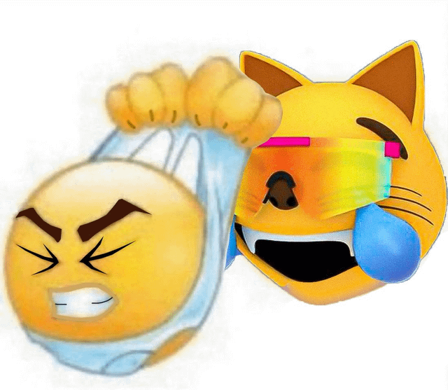 The image features the "Crying Cat" meme (right) crying while a fist wrapped in a baby diaper (the "diaper fist" meme) punches it from the left, with an angry emoji face on the fist. This humorously illustrates the post's theme of $MOG sellers in disbelief, as the crying cat represents those stunned by the market while the triumphant punch depicts overwhelming buying pressure.
