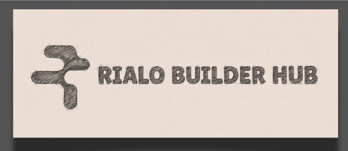 A logo on a light background showing a stylized icon next to the text 'RIALD BUILDER HUB'.