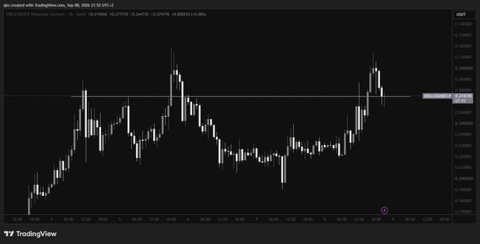 A TradingView chart of USUAL/USDT on the 1-hour timeframe, showing price action ranging roughly between $0.21 and $0.33.