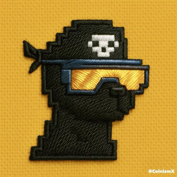 The image features a black and white illustration of a person wearing a pirate hat, sunglasses, and a skull mask with a cross. The pirate's face is prominently displayed against a yellow background. The caption below the image reads "Shibo is LIVE!". This suggests that Shiba is currently active or engaged in an activity related to the pirate theme depicted in the image.