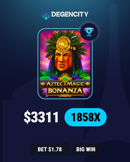The image features a casino advertisement for Aztec Magic Bonanza slot machine games. The advertisement showcases two different slot machines with the Aztec Magic Bonanza game displayed prominently. One of the slot machines has a mannequin head, while the other one is more traditional in design. The text on the advertisement reads "Big Win" and "Win Big", indicating that players can win big by playing these games.