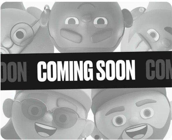 The image features a poster for a new game called "One Football Heads Customiser" that is coming soon. The poster includes a group of cartoon characters, including a man with glasses wearing sunglasses and a hat, as well as other cartoon characters such as a man with a beard and a woman with long hair. The text on the poster reads "OFC just changed the game OneFootball Heads Customiser - Coming next week. Build. Customise. Mint. Own the IP. Not rent it. Not borrow it. YOUR design. YOUR intellectual property."