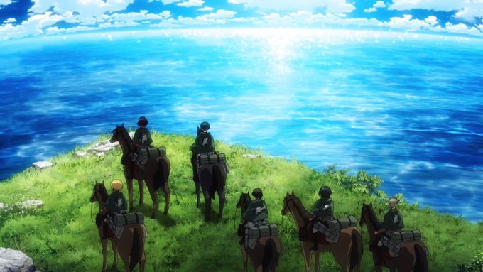 A group of riders on horseback pause atop a grassy cliff, gazing out over a vast, sparkling blue sea under a bright sky. The scene's sense of vast horizons and forward-looking discovery mirrors the post's optimistic outlook on expanding possibilities for new token launches and reward-driven growth across onchain ecosystems.