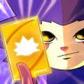A character with purple hair and yellow eyes holds up a glowing yellow card with a white spiky emblem, while the post celebrates the speed and smoothness of a crypto mint collaboration featuring Chog NFT, Backpack, and Monad.