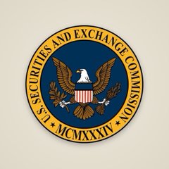 The official seal of the U.S. Securities and Exchange Commission featuring an eagle emblem with the text 'MCMXXXIV' (1934).