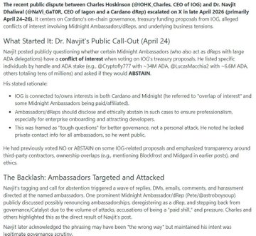"The best summary we have found on the current $ADA drama"