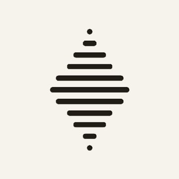 The image shows a decorative geometric design featuring horizontally stacked black bars and dots arranged in a symmetrical diamond-like pattern. This abstract ornament serves as a visual separator or stylistic element accompanying the announcement about David Duong's appointment as head of US at Ethereum Institutional, with no direct connection to the news content beyond formatting.