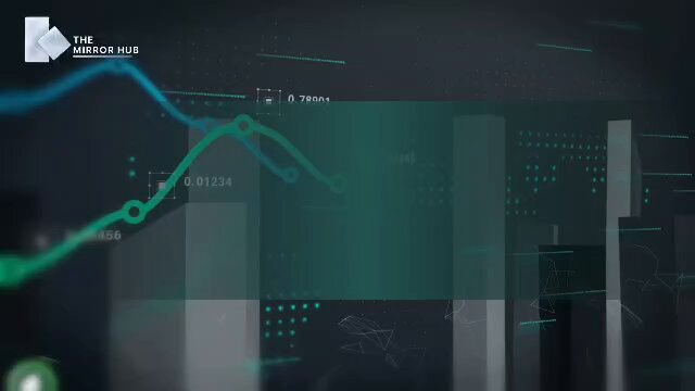 The image features a graphic design with a city skyline backdrop featuring tall buildings and a river flowing through them. The background includes a green line that appears to be a graph, possibly showing the growth of the stock market over time. The text "The Stock Hub" is also present in the image.
