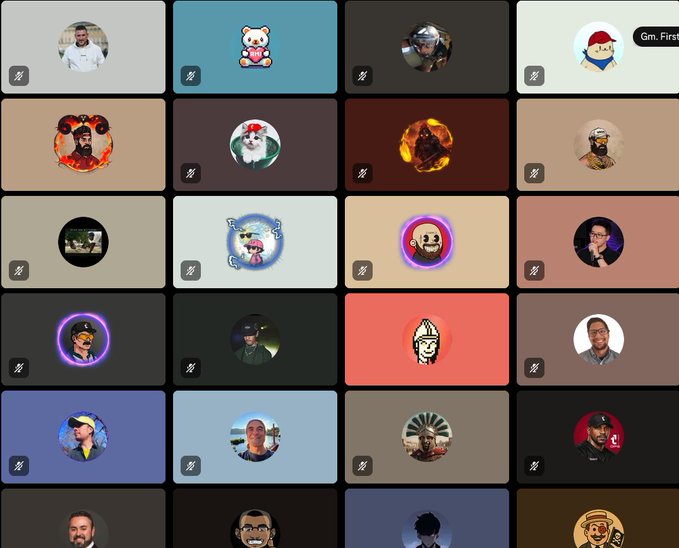 A grid of profile picture avatars featuring various cartoon characters, animals, and real people on different colored backgrounds.
