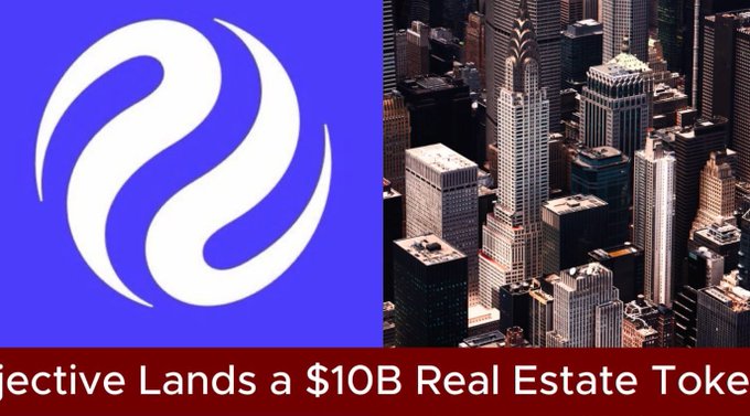 Thumbnail image showing the Injective logo alongside a cityscape with partial text reading 'ective Lands a $10B Real Estate Toke[...].'