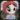 A small, pixelated/blurry cartoon character with pink hair and large eyes.