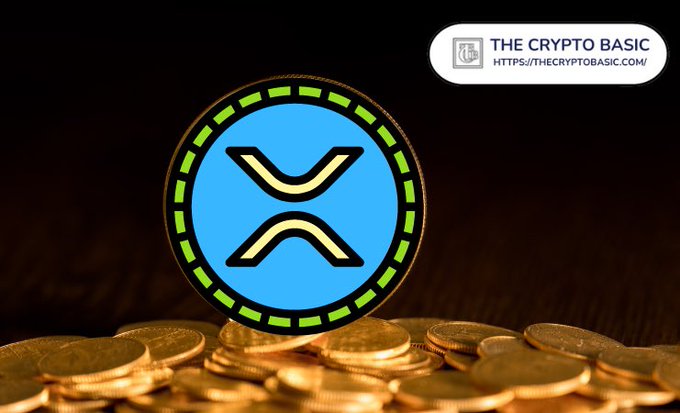 The Crypto Basic article graphic featuring the XRP (Ripple) logo on a glowing coin background, credited to https://thecryptobasic.com/.