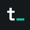 The image shows a stylized lowercase "t" logo in white next to a green horizontal line, set against a dark background. The post references Sui's gasless transfer feature for agent workflows, though the logo itself appears to be unrelated to the Sui brand.