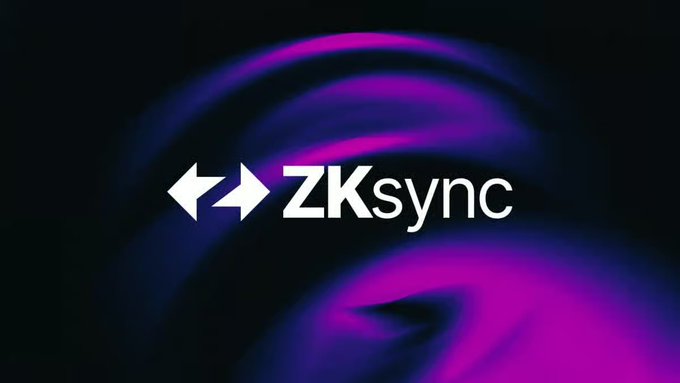 The image features a logo with two arrows pointing in opposite directions, one arrow pointing left and the other right. The text "ZK sync" is written below the logo, indicating the purpose of the company or project. The background of the image is black, which contrasts with the white logo and arrows. The caption provided after the image explains that the company's focus on moving out of experimental pilots into production-ready infrastructure for banks, institutions, and regulated financial systems is a key development in the year 2026.