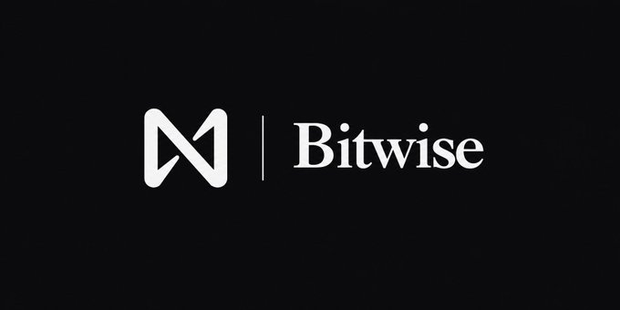 A minimalist black and white logo for the cryptocurrency asset manager 'Bitwise'.