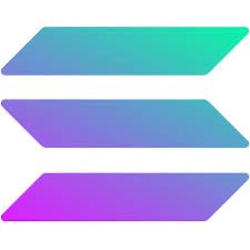 The Solana logo featuring three stacked horizontal bars in a gradient of green, blue, and purple.