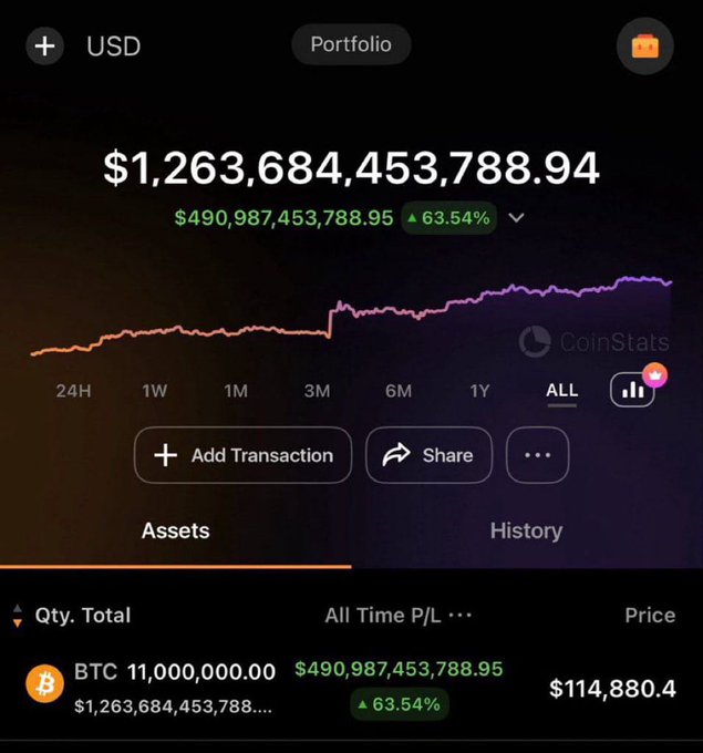 The image shows a screenshot of a cryptocurrency trading app that displays the total value of a transaction. The text indicates that someone has just sent 0.1 Bitcoin, or $1 Bitcoin, to another user. A message encourages users to like, retweet, and comment on this post for the person who received the Bitcoin in exchange. The post also mentions a 24-hour prize draw where anyone will win at least one Bitcoin if they follow the instructions correctly.