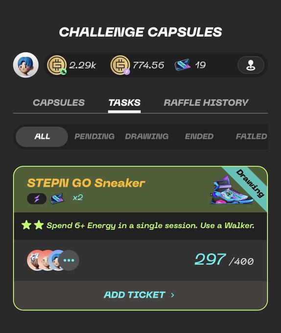 The image shows a screenshot of a mobile app screen that displays some information about an energy consumption challenge. There are three stars on the app, which might indicate that the user has reached their limit or achieved something significant in terms of energy usage. The number "297" is displayed next to this information, likely indicating the participant's energy consumption for the day. The background of the image features a dark color, providing contrast and making it easy to read the details on the app screen.
