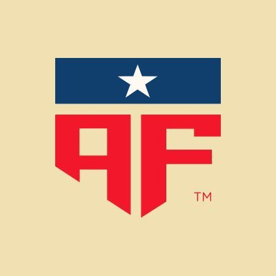 The AF (Atsugi Football) team logo, featuring bold red 'AF' letters below a blue banner containing a white star.