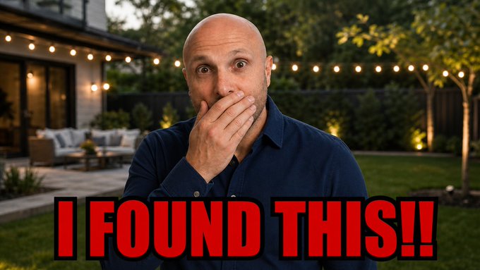A bald man with a shocked expression stands in a backyard setting, covering his mouth in surprise while large red text at the bottom reads "I FOUND THIS!!" The image is styled as an attention-grabbing YouTube thumbnail, designed to tease a discovery about the Clarity Act vote and prompt viewers to click for more details.