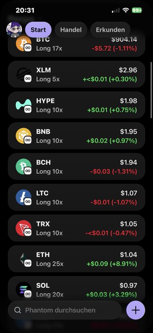 The image shows a phone screen displaying various cryptocurrency symbols, including Bitcoin, Etherium, and others. The phone's home screen also has a message that reads "Start". This suggests that the user might be interested in starting a new cryptocurrency trading account or exploring different crypto options on their device.