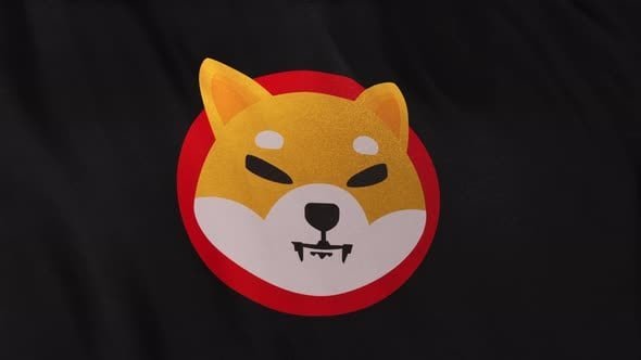 A stylized Shiba Inu dog (the $SHIB mascot) is centered on a black background, enclosed in a red circular badge. The image visually represents the post's claim that 28 billion $SHIB tokens have been withdrawn from cryptocurrency exchanges, symbolizing large-scale outflows of the meme coin.