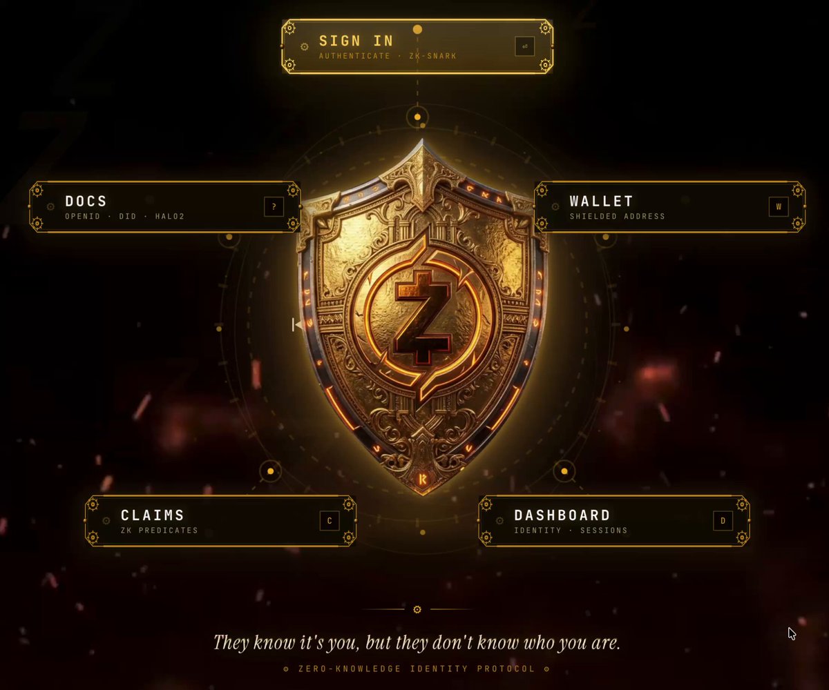 The image features a website called "Zcon Vozes" with a gold shield logo at its center. The website appears to be related to cryptocurrency or blockchain technology, as indicated by the text "They know if you don't know who they are". The website also has a banner that says "Focus on what is in the image and how it relates to the post", suggesting that there might be more information about the project or event happening at the Zcon Vozes hackathon.