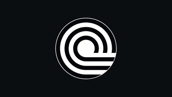 The image displays the Ondo Finance logo—a stylized white circular emblem with concentric lines forming a lowercase "e" shape against a dark background, representing the company's brand identity in relation to the news about the late founder's mother suing for company control.