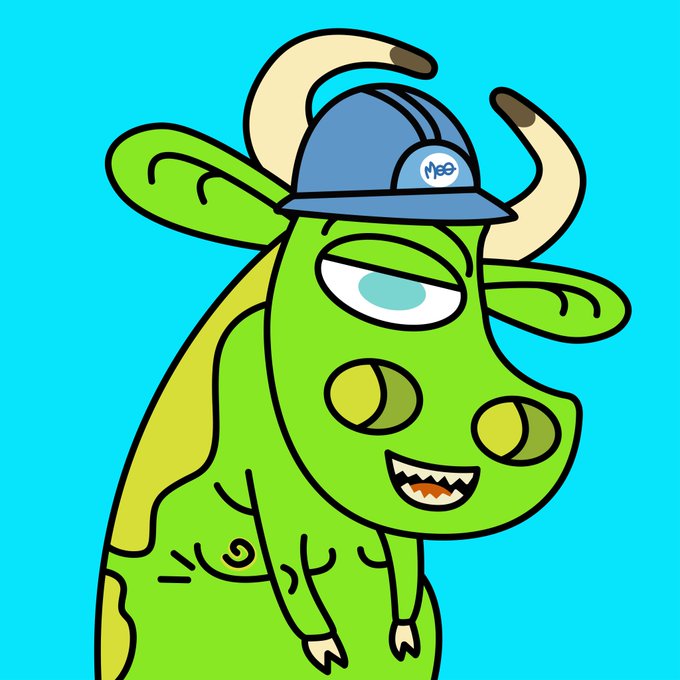 A cartoon illustration of a green, horned character with a single eye wearing a blue cap that reads 'Miso' against a bright cyan background.