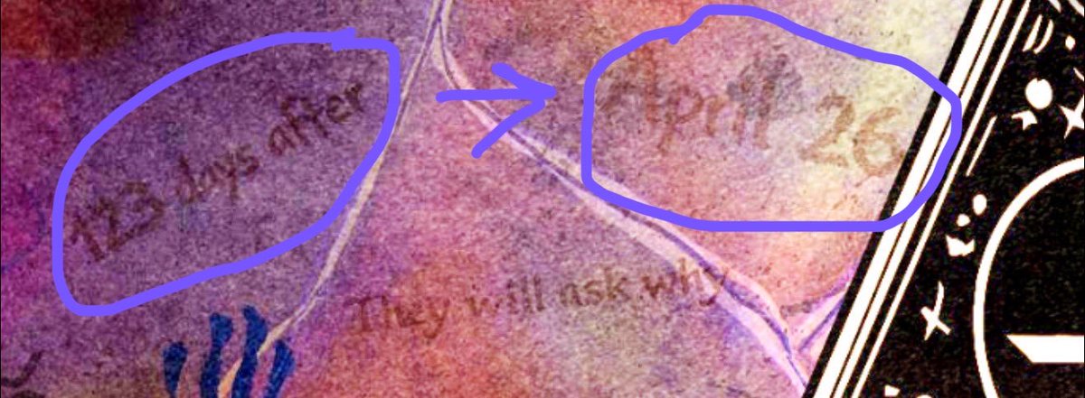 The image shows handwritten annotations on a document circled in purple, displaying partially visible text including "after," "ask," and "will," alongside decorative elements like stars and lines on the right side. The annotations and circles appear to highlight specific portions of the document, possibly relating to a forecast or note about the August 19-20 SEC/CFTC meetings with crypto executives, though the connection to the referenced timeline is unclear from the visible text.