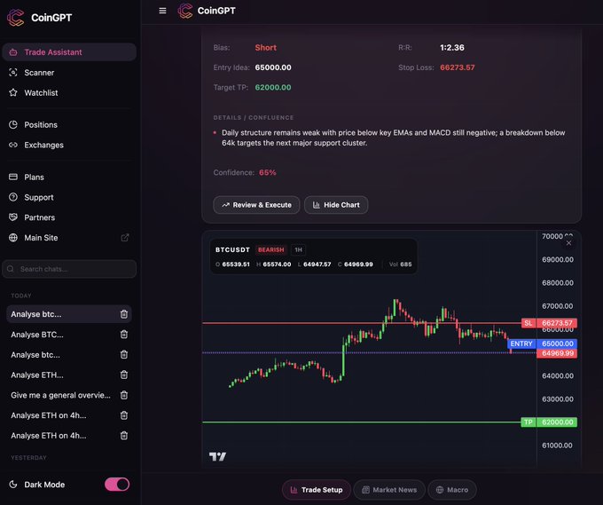 The image shows a screenshot of a trading dashboard for Bitcoin, which displays various data points such as the current price, market trends, and risk/reward analysis. The dashboard also includes options like target entry and exit prices, along with a chart that provides insights into the daily structure of the cryptocurrency market. The post suggests that the trader should focus on short-term gains by entering at the target price and exiting when the price reaches the stop loss point. This strategy aims to minimize potential losses while maximizing profits in the volatile Bitcoin market.