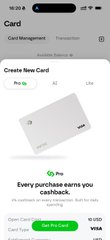 A screenshot of the Wio Bank app showing a "Pay as You Go" credit card sign-up screen with a $10.00 balance, green "Pay-as" header, and "Every purchase earns you cashback" text—reinforcing the post's "2% cashback and more" message by highlighting the card's cashback rewards feature.