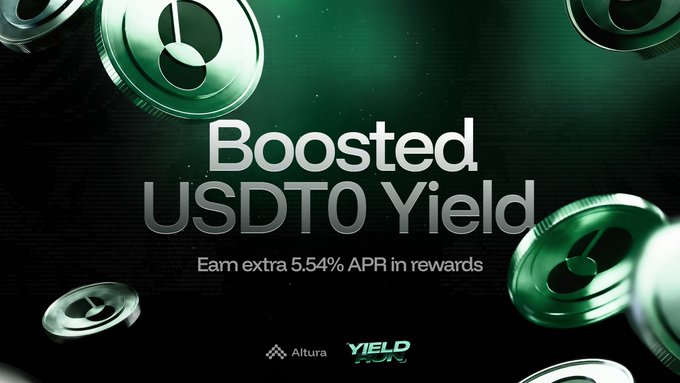 "I keep saying it, the thing I like most about @alturax is how focused they are on making capital productive instead of letting it sit idle Now look at this, the setup is pretty straightforward: Supply USDT0 to the Alpha USDT Prime v2 vault on Morpho, earn the base yield, and". Focus on what is in the image and how it relates to the post.