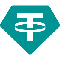 The Tether (USDT) logo - a teal hexagonal shape with a white 'T' symbol.