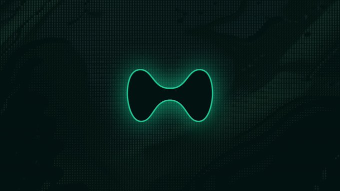 A dark graphic with a glowing green outlined shape resembling a bowtie or hourglass on a dotted textured background, visually representing the delisting announcement for the LIGHTER, BCH and XMR perpetual markets entering 1-hour oracle-based delisting pricing.