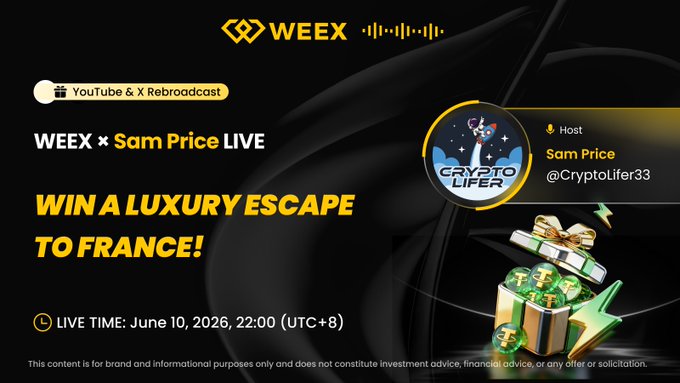 The image features an advertisement promoting a luxury trip to France. The poster has a dark background with yellow text, emphasizing the luxurious nature of the journey. A green "Luxury France Trip" logo is displayed prominently at the center, accompanied by a call-to-action that reads "Win a luxury escape to France!". This advertisement seems to be aimed towards crypto traders or individuals interested in investing in Bitcoin and other cryptocurrencies, as it suggests the potential for high rewards in this field.