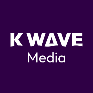 A purple graphic displays the "KWAVE Media" logo in bold white text. It serves as the company branding for K Wave Media, the Nasdaq-listed firm that has fully exited Bitcoin by selling its remaining 88 BTC to repay $6 million in debt.