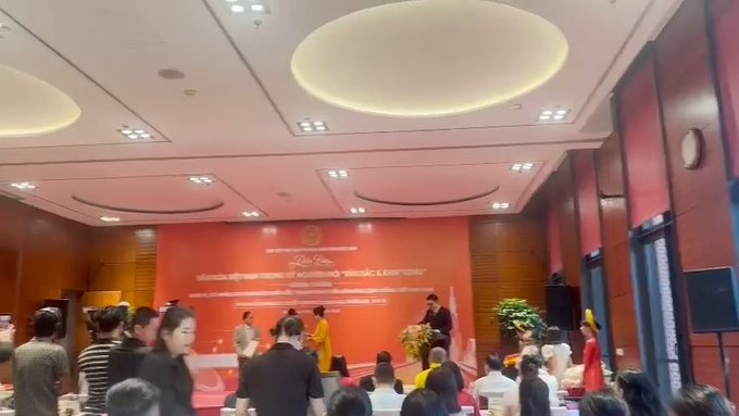 Pi-GCV Vietnam leadership attends the forum "Vietnamese Culture in the Nation's New Era – Aspiration and..." held on August 18, 2026, with event signage displayed behind speakers in traditional Vietnamese attire addressing a seated audience. The image captures the opening ceremony in a formal venue, reflecting the company's pride in participating in this cultural forum.