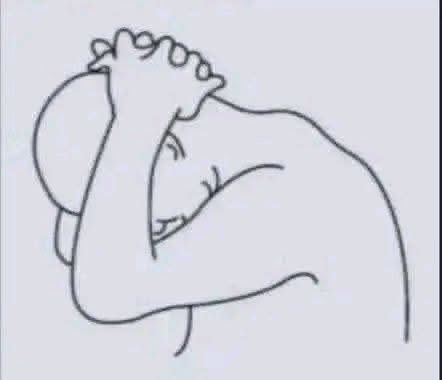 A simple line drawing of a figure hunched over with their head in their hands, conveying despair or frustration. The image visually reinforces the post's message about a costly crypto mistake, depicting the emotional weight of losing nearly $2 million due to a single erroneous swap of 1,126 ETH for just 5,776 LIT.