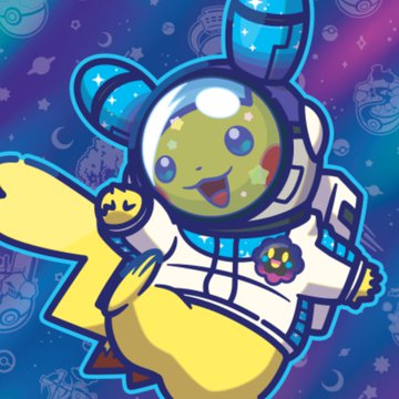 A colorful cartoon astronaut rides a yellow shooting star against a space-themed background, wearing a suit decorated with flowers. Its playful, adventurous “to the moon” imagery evokes the post’s reference to a hacked Pokémon memecoin causing a 100,000-reader rug-pull story and adding to “aura debt.”